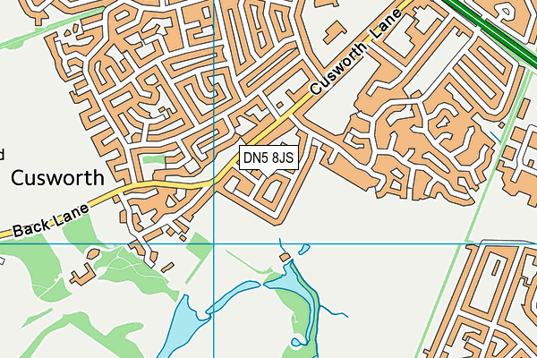 DN5 8JS map - OS VectorMap District (Ordnance Survey)