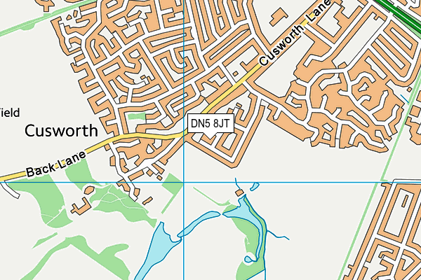 DN5 8JT map - OS VectorMap District (Ordnance Survey)