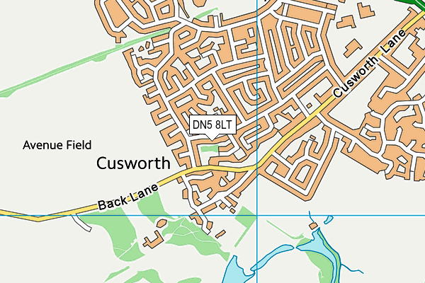 DN5 8LT map - OS VectorMap District (Ordnance Survey)