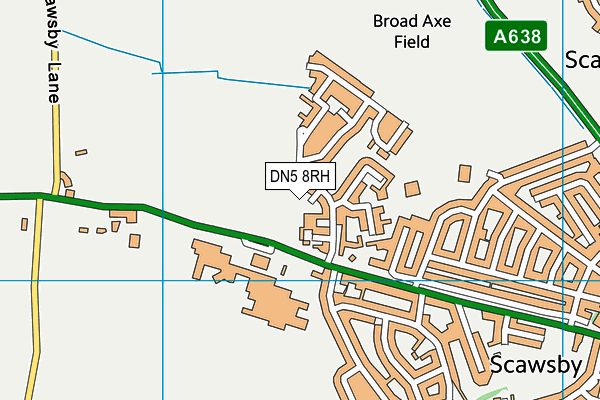 DN5 8RH map - OS VectorMap District (Ordnance Survey)