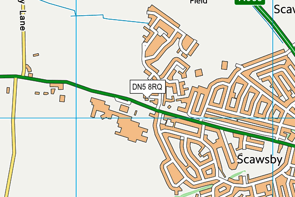 DN5 8RQ map - OS VectorMap District (Ordnance Survey)