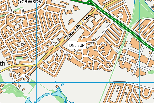 DN5 8UP map - OS VectorMap District (Ordnance Survey)