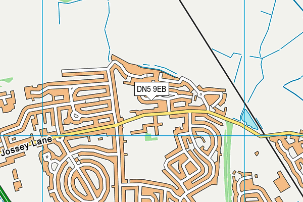 DN5 9EB map - OS VectorMap District (Ordnance Survey)