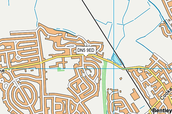 Scawthorpe Castle Hills Primary Academy map (DN5 9ED) - OS VectorMap District (Ordnance Survey)