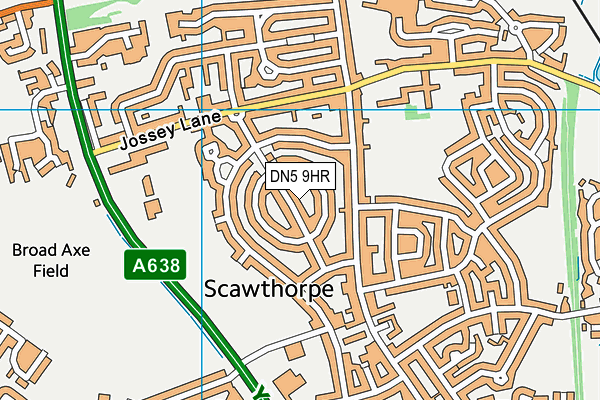 DN5 9HR map - OS VectorMap District (Ordnance Survey)