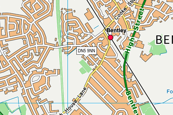 DN5 9NN map - OS VectorMap District (Ordnance Survey)