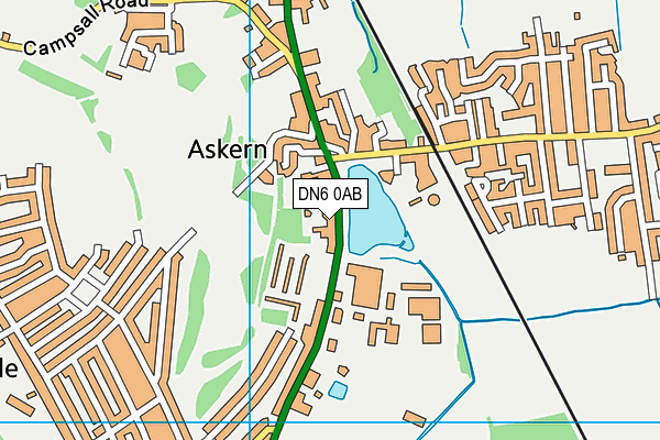 DN6 0AB map - OS VectorMap District (Ordnance Survey)