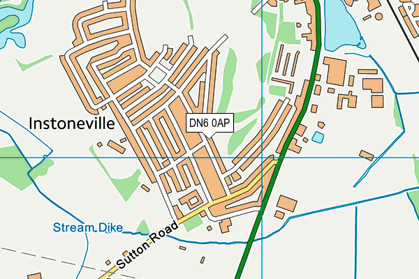 DN6 0AP map - OS VectorMap District (Ordnance Survey)