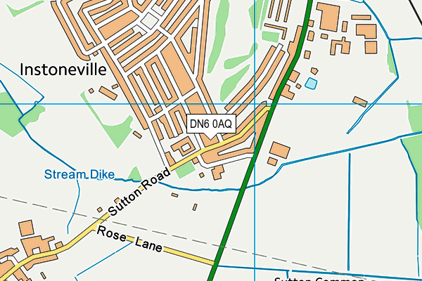 DN6 0AQ map - OS VectorMap District (Ordnance Survey)