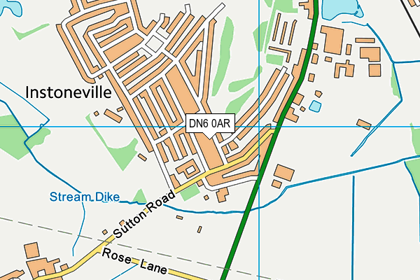 DN6 0AR map - OS VectorMap District (Ordnance Survey)