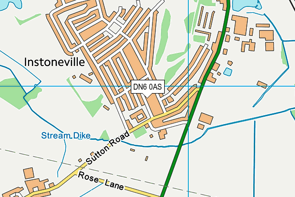 DN6 0AS map - OS VectorMap District (Ordnance Survey)