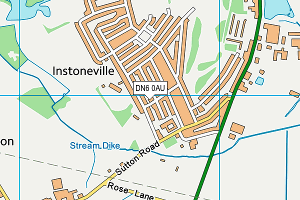 DN6 0AU map - OS VectorMap District (Ordnance Survey)