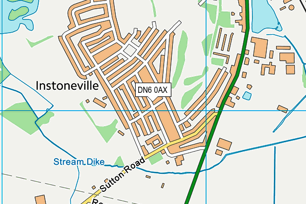 DN6 0AX map - OS VectorMap District (Ordnance Survey)