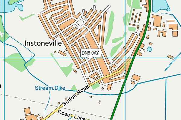 Map of ASKERN STORES LTD at district scale