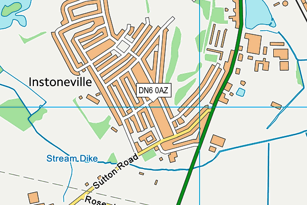 DN6 0AZ map - OS VectorMap District (Ordnance Survey)