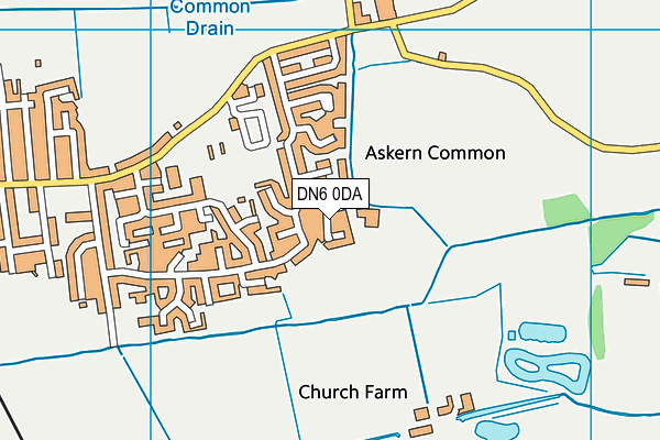 DN6 0DA map - OS VectorMap District (Ordnance Survey)