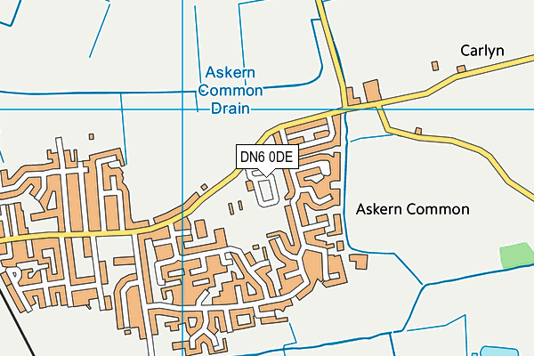 DN6 0DE map - OS VectorMap District (Ordnance Survey)