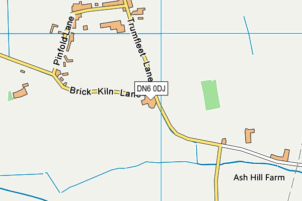 DN6 0DJ map - OS VectorMap District (Ordnance Survey)