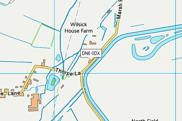 DN6 0DX map - OS VectorMap District (Ordnance Survey)