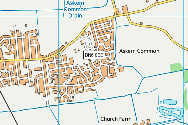 DN6 0EE map - OS VectorMap District (Ordnance Survey)