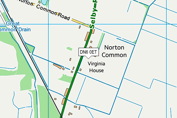 DN6 0ET map - OS VectorMap District (Ordnance Survey)