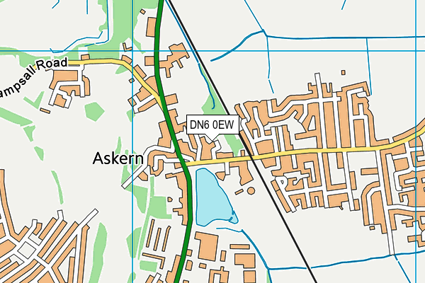 DN6 0EW map - OS VectorMap District (Ordnance Survey)