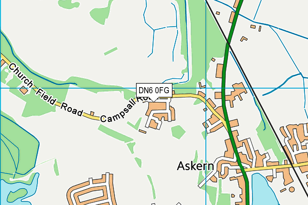 DN6 0FG map - OS VectorMap District (Ordnance Survey)