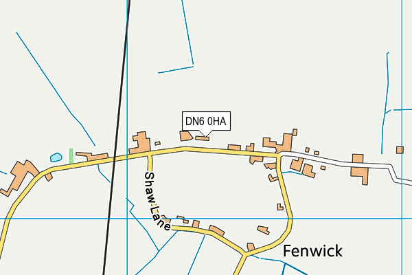 DN6 0HA map - OS VectorMap District (Ordnance Survey)