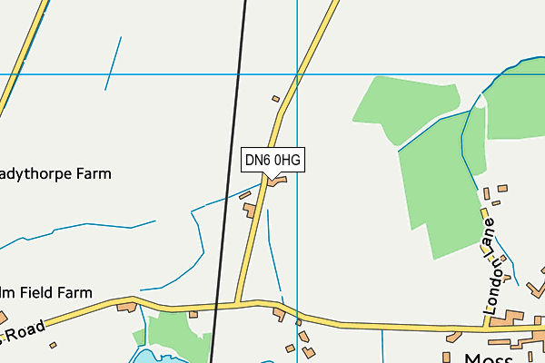 DN6 0HG map - OS VectorMap District (Ordnance Survey)