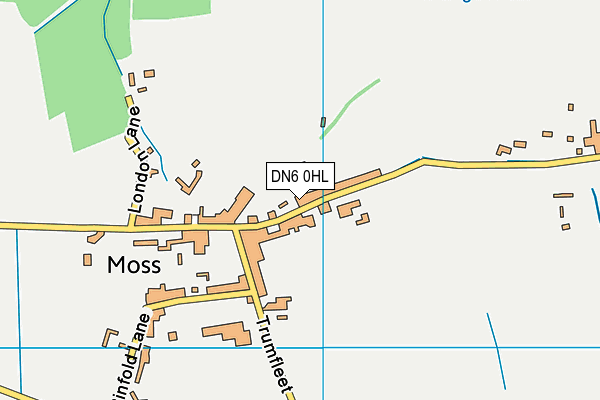 DN6 0HL map - OS VectorMap District (Ordnance Survey)