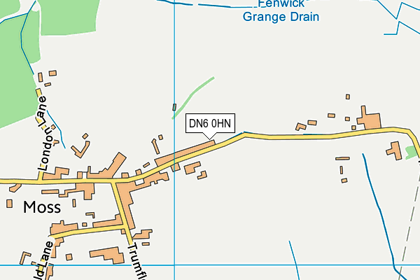 DN6 0HN map - OS VectorMap District (Ordnance Survey)