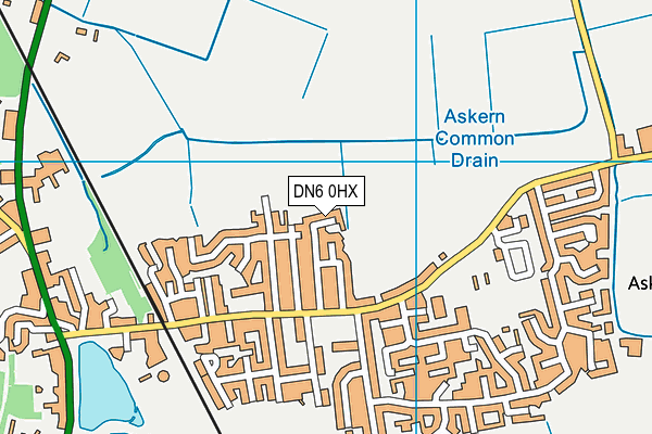 DN6 0HX map - OS VectorMap District (Ordnance Survey)