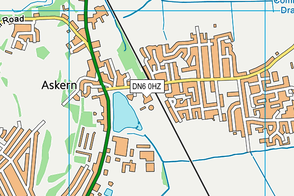 DN6 0HZ map - OS VectorMap District (Ordnance Survey)