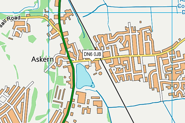 DN6 0JB map - OS VectorMap District (Ordnance Survey)