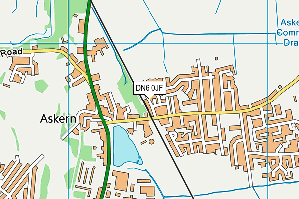 DN6 0JF map - OS VectorMap District (Ordnance Survey)