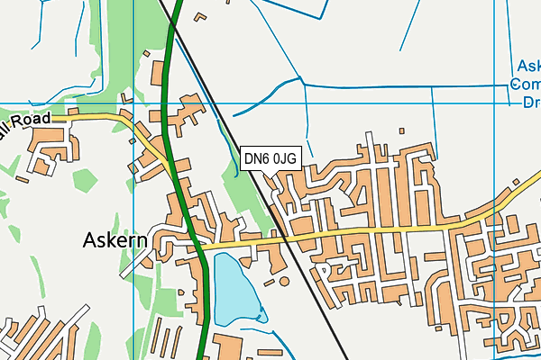DN6 0JG map - OS VectorMap District (Ordnance Survey)