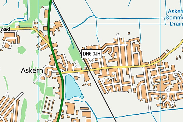 DN6 0JH map - OS VectorMap District (Ordnance Survey)