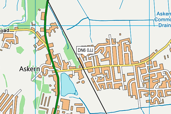 DN6 0JJ map - OS VectorMap District (Ordnance Survey)