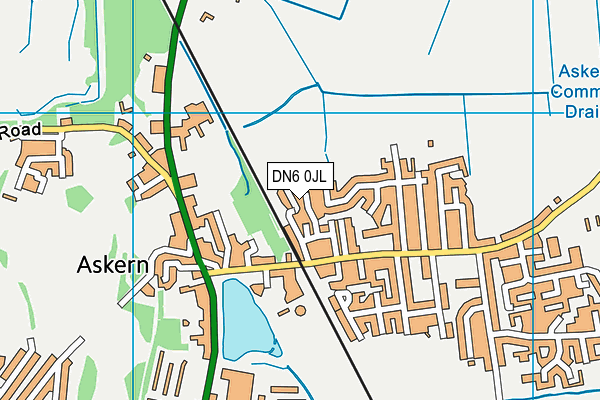 DN6 0JL map - OS VectorMap District (Ordnance Survey)