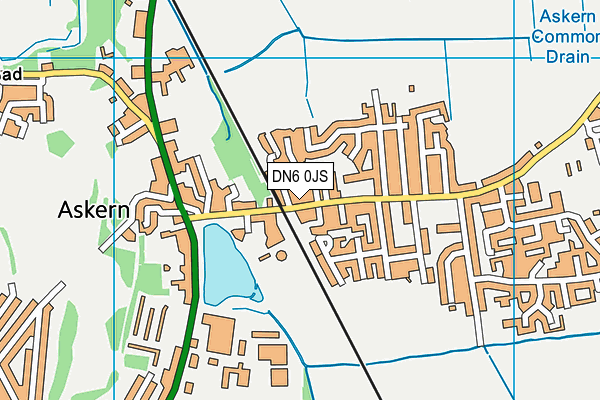 DN6 0JS map - OS VectorMap District (Ordnance Survey)