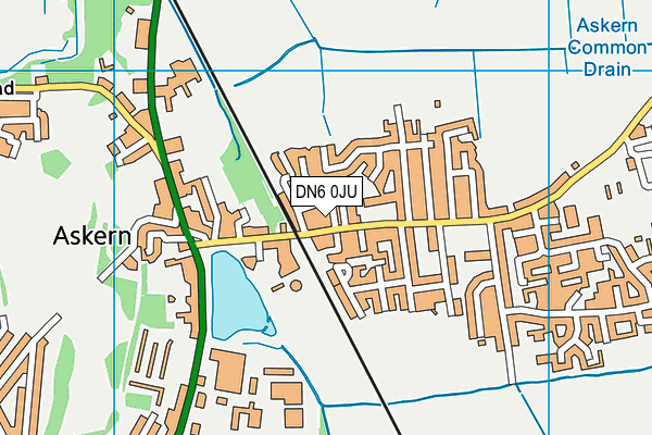 DN6 0JU map - OS VectorMap District (Ordnance Survey)