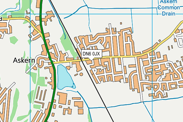 DN6 0JX map - OS VectorMap District (Ordnance Survey)