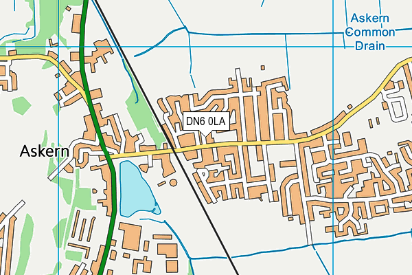 DN6 0LA map - OS VectorMap District (Ordnance Survey)