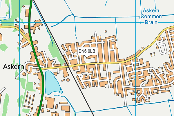 DN6 0LB map - OS VectorMap District (Ordnance Survey)