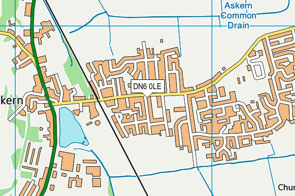 DN6 0LE map - OS VectorMap District (Ordnance Survey)