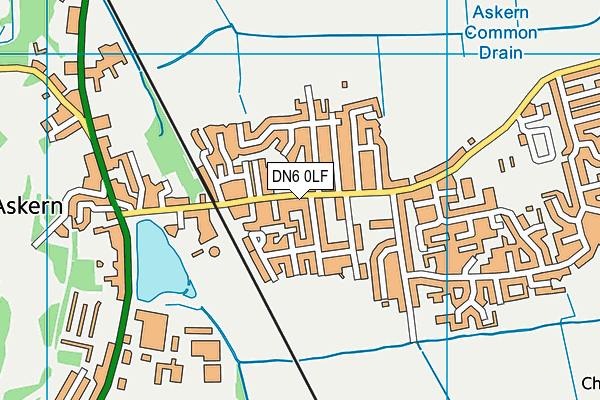 DN6 0LF map - OS VectorMap District (Ordnance Survey)