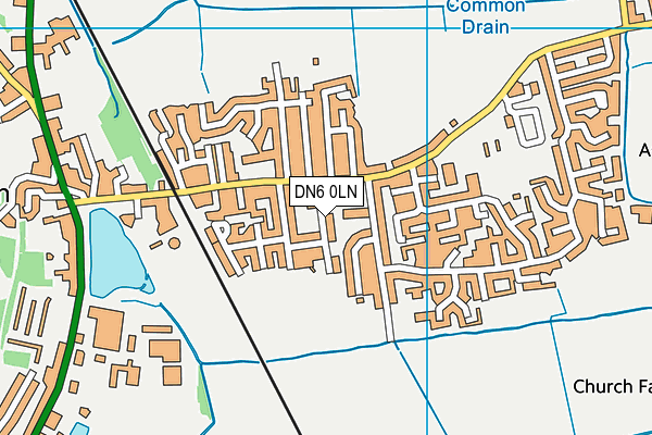 DN6 0LN map - OS VectorMap District (Ordnance Survey)