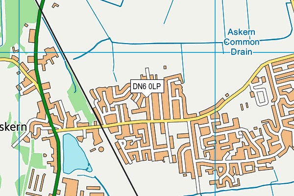 DN6 0LP map - OS VectorMap District (Ordnance Survey)