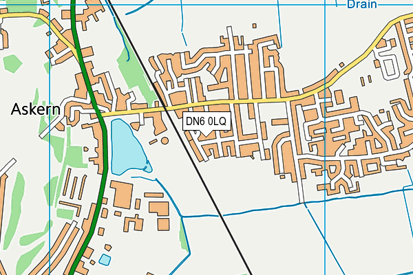 The Events Field map (DN6 0LQ) - OS VectorMap District (Ordnance Survey)