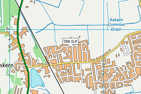 DN6 0LR map - OS VectorMap District (Ordnance Survey)
